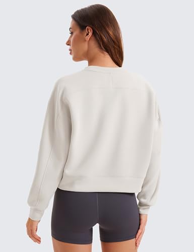 Womens SoftAura Crewneck Sweatshirt Long Sleeve Workout Casual Pullover Basic Fall Tops