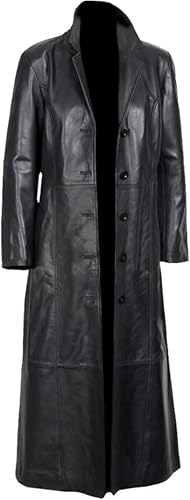 Women's Lambskin Leather Trench Jacket Over Coat For Women Sheepskin, Leather Long Ankle Length