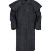 Outback Trading - Unisex Low Rider Duster Coats, Color Black, Size: 4X-Large