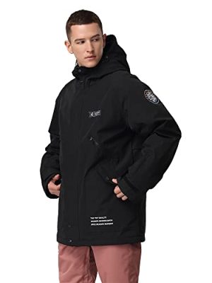 Womens Ski Jacket Mens Snow Jacket Waterproof Winter Snow Coat Couples Pullover Snowboard Hooded