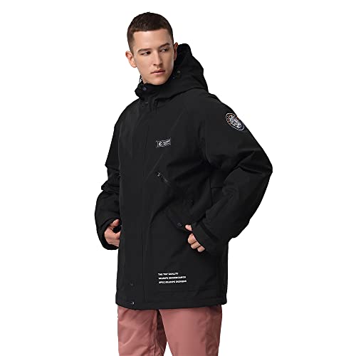 Womens Ski Jacket Mens Snow Jacket Waterproof Winter Snow Coat Couples Pullover Snowboard Hooded