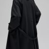 Mens Oversized Long Trench Coat Double Breasted Lapel Windproof Overcoat With Belt