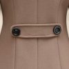 Women Elegant Notched Collar Double Breasted Wool Blend Over Coat