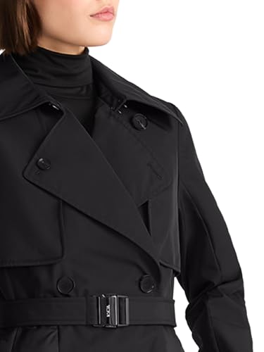 Women's Buckle Belted Midweight & Breathable Mackintosh Twill Puffer Trench with PrimaLoft Fill