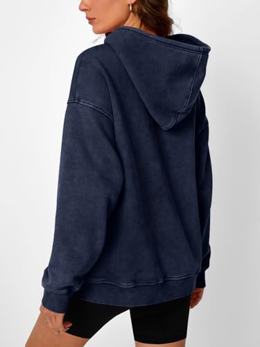 Oversized Hoodies for Women Acid Wash Sweatshirt Cute Pullover Fall Winter Long Sleeve Shirts