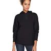 womens French Terry Fleece Pullover Hoodie