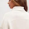 Modal Soft Split Hem Turtleneck Sweatshirts for Women Long Sleeve Casual Pullover Top