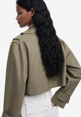 Women's Detachable Two-Tone Trench Coat