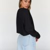 Cropped Sweatshirts for Women Oversized Crewneck Sweaters Long Sleeve Tops Fall Winter Clothes 2025