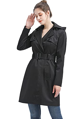 Women Gabby Waterproof Hooded Trench Coat - Regular & Plus Size