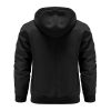 Faux Leather Jacket for Men Vintage Leather Motorcycle Biker Jackets Warm Windproof Zip-Up Hooded Coats Outerwear