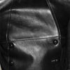 Women's Solid Color Long Sleeve Tie Double-Breasted Long Leather Trench Coat