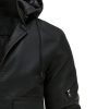 Faux Leather Jacket for Men Vintage Leather Motorcycle Biker Jackets Warm Windproof Zip-Up Hooded Coats Outerwear