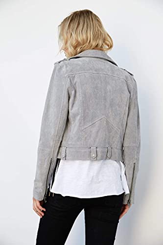 womens Luxury Clothing Cropped Suede Leather Motorcycle Jackets, Comfortable & Stylish Coats