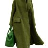 Women Oversized Long Winter Coats Warm Wool Blend Pea Trench Coat Overcoat