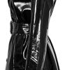 Women's Double-Breasted PVC Patent Leather Trench Coat - Wet Look Outdoor Fashion Trench Coats for Women