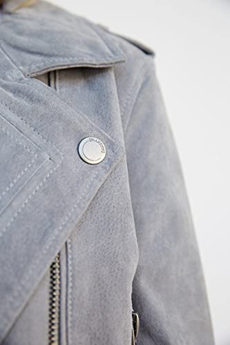 womens Luxury Clothing Cropped Suede Leather Motorcycle Jackets, Comfortable & Stylish Coats
