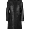 Leather Car Coats for Womens - Real Long Leather Jacket Women Premium Lambskin Leather Coat For Women