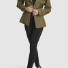 womens Short Peplum Trench Coat