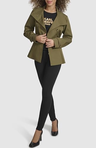 womens Short Peplum Trench Coat
