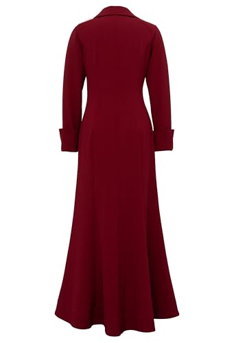 Womens Twist-Front Maxi Coat