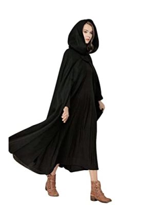 Gothic Women's Autumn and Winter Cloak - Extended Trench Coat in Harajuku Style