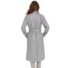 Women's Wool Blend Trench Coat, Gray