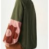 Women's Oversized Sweatshirt Patchwork Crewneck Sweatshirt Floral Boho Long Sleeve Pullover Tops