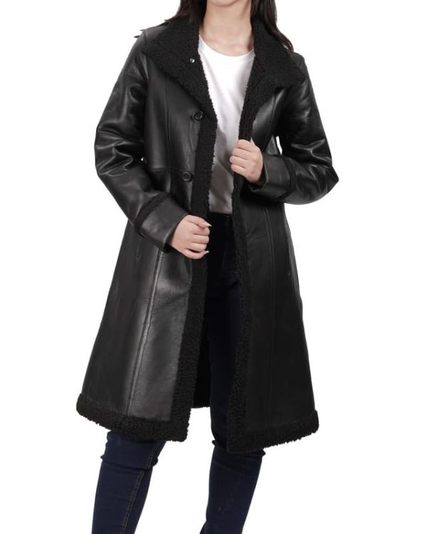 Leather Coats For Women - Real Lambskin Leather Jacket Womens