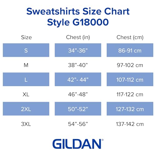 unisex-adult Fleece Crewneck Sweatshirt, Style G18000, Multipack