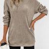 Women's Casual Corduroy Sweatshirts 2025 - Comfortable Long Sleeve Crewneck Pullovers for Fall and Winter