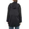 Lorie Womens Rain Jacket Removable Hood Long Rain Coat Trench Coat Windbreaker