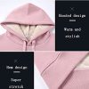 Women's Casual Winter Warm Fleece Sherpa Lined Hooded Sweatshirt Thick Pullover Plus with Pockets