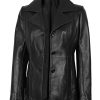 Leather Blazers Women - Stylish Leather Car Coats For Womens Real Lambskin Casual Leather Jackets Women