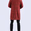 Men's Wool Blend Pea Coat Notched Collar Single Breasted Overcoat Warm Winter Trench Coat