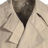 Women's Trench Coat Lapel Long Sleeve Lace Up Button Front Jacket Solid Color Fashion Chic Outerwear