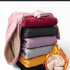 Women's Casual Winter Warm Fleece Sherpa Lined Hooded Sweatshirt Thick Pullover Plus with Pockets