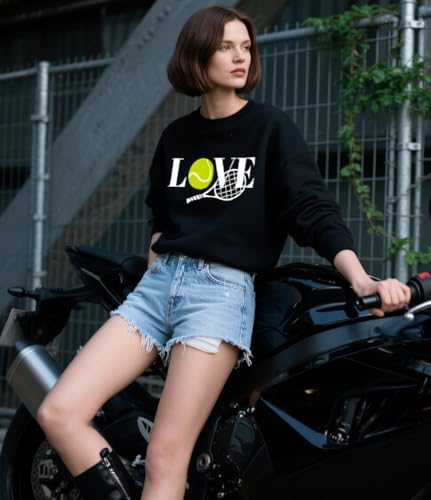 Love Tennis Sweatshirt, Love Tennis Shirt, Cute Tennis Sweatshirts For Women, Gift for Tennis Player