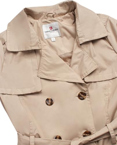 Womens Trench Coat - Water Resistant Double Breasted Long Trench Coat For Women - Outerwear Jacket (S-XL)