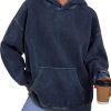 Oversized Hoodies for Women Acid Wash Sweatshirt Cute Pullover Fall Winter Long Sleeve Shirts