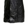 Men's Faux Leather Long Trench Coat Full Length Windproof Overcoat Fashion Vintage Open Front Cardigan Jacket