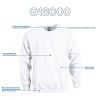 unisex-adult Fleece Crewneck Sweatshirt, Style G18000, Multipack