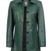 Leather Coats for Women - Carcoat Style Winter Fashion Womens Long Leather Jackets