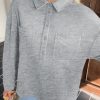 Womens Oversized Sweatshirt Casual Long Sleeve Henley V Neck Pullover Tops Fall Outfits Clothes