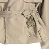Women's Trench Coat Lapel Long Sleeve Lace Up Button Front Jacket Solid Color Fashion Chic Outerwear