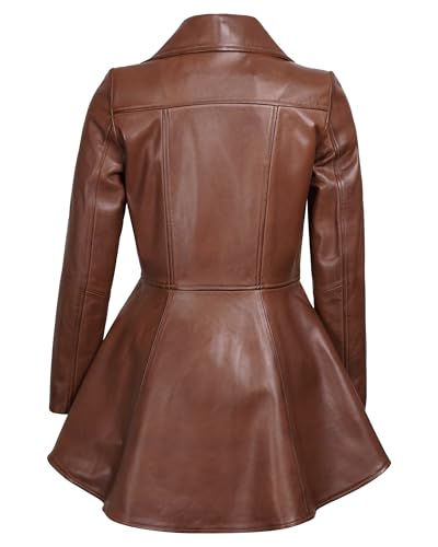 Leather Jacket Women - Real Lambskin Peplum Leather Jackets For Womens Stylish Women's Leather Jacket Outerwear