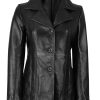 Leather Blazers Women - Stylish Leather Car Coats For Womens Real Lambskin Casual Leather Jackets Women