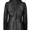 Leather Blazers Women - Stylish Leather Car Coats For Womens Real Lambskin Casual Leather Jackets Women