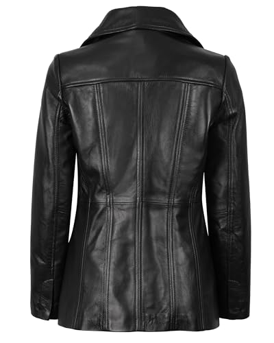 Leather Blazers Women - Stylish Leather Car Coats For Womens Real Lambskin Casual Leather Jackets Women
