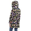 Hooded A-Line Raincoat with Removable Hood